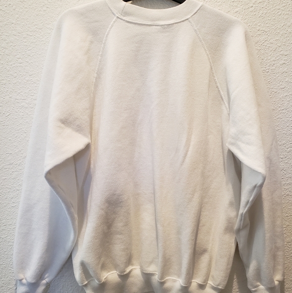 Vintage Hanes Espana es diferente Sweater Flag Men's sz L White - Picture 4 of 4